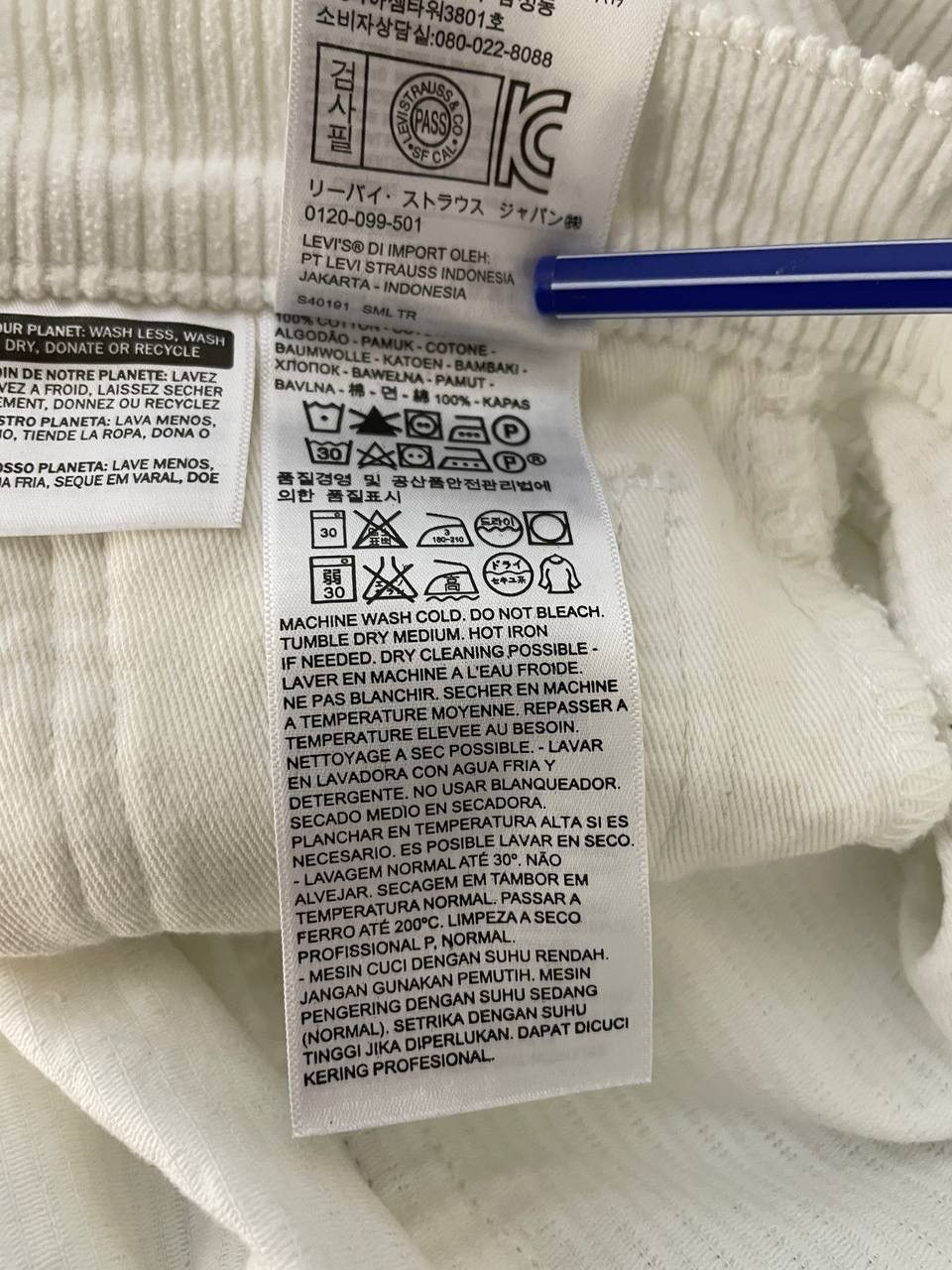 Gosha Rubchinskiy Gosha Rubchinskiy x Levi’s Corduroy White Pants Size US 30 / EU 46 - 22 Thumbnail