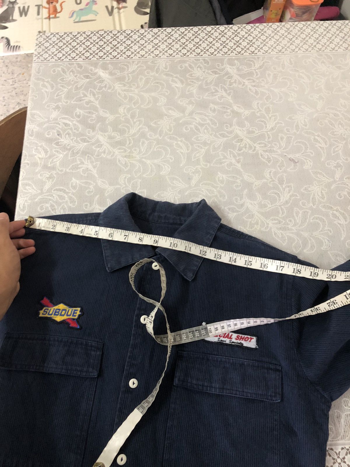 Indigo Neyries Subdue Moto Racing Indigo Work Button Up Shirt Size US M / EU 48-50 / 2 - 16 Thumbnail