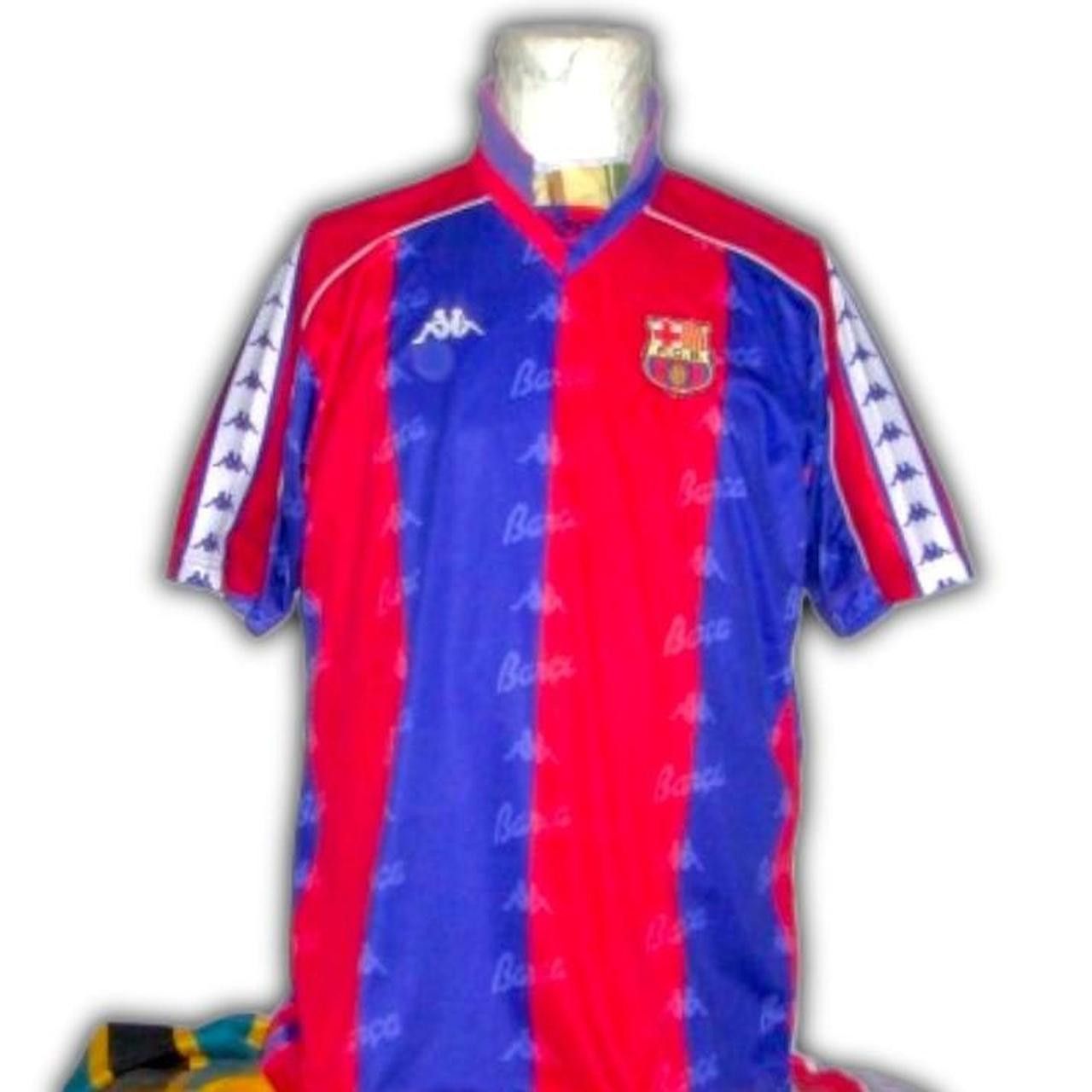 Kappa Fc Barcelona Spain 1992 1993 1994 1995 Shirt Jersey fcb Size US XL / EU 56 / 4 - 1 Thumbnail