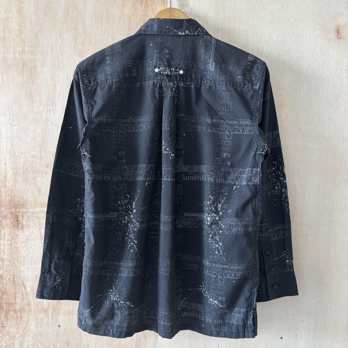 Japanese Brand Y2K Emo Grunge Gothic Poem Style Black Shirts Size US M / EU 48-50 / 2 - 7 Thumbnail