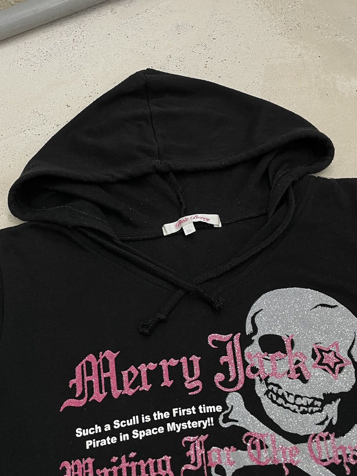 If Six Was Nine × Japanese Brand Petit Berry Skull Blink Crop Hoodie Life Poem Size US M / EU 48-50 / 2 - 9 Thumbnail