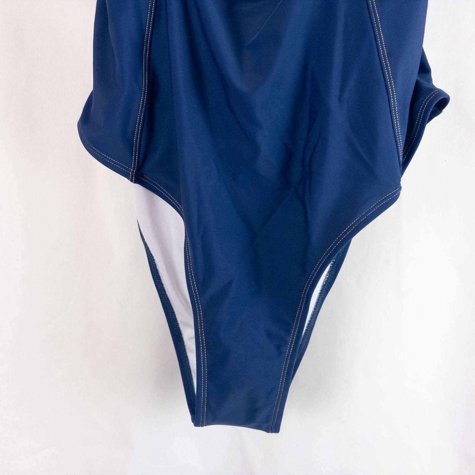 Other Cupshe Swimsuit Blue Solid Swimsuit Womens XXL Size ONE SIZE - 4 Thumbnail