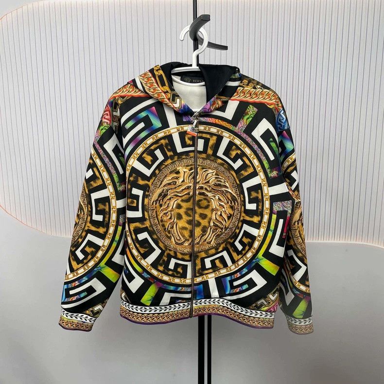 Versace Versace Cotton-spun printed jacket Size US S / EU 44-46 / 1 - 1 Thumbnail