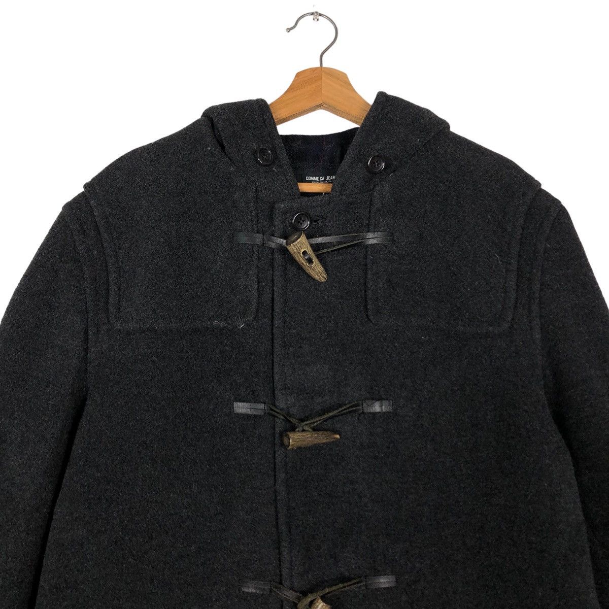 Japanese Brand 🔥90’s Long Jacket Wool Comme Ca Ism Japan Issey Miyake Size US M / EU 48-50 / 2 - 2 Thumbnail