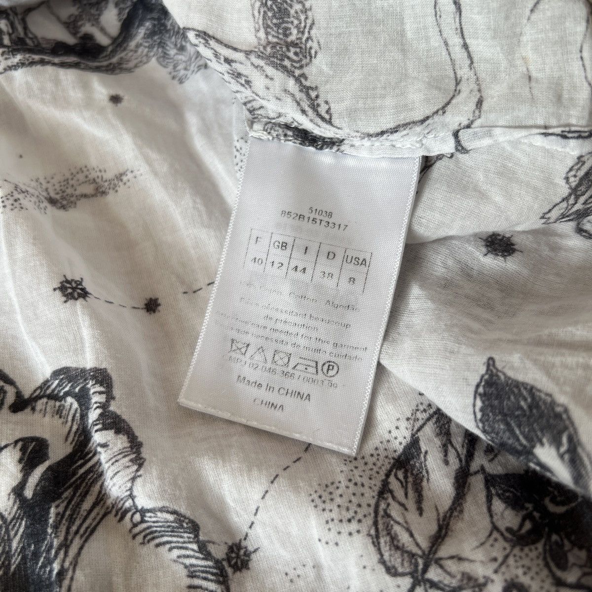 Dior 🔥🔥 Christian Dior White Zodiac Blouse Size M / US 6-8 / IT 42-44 - 9 Thumbnail