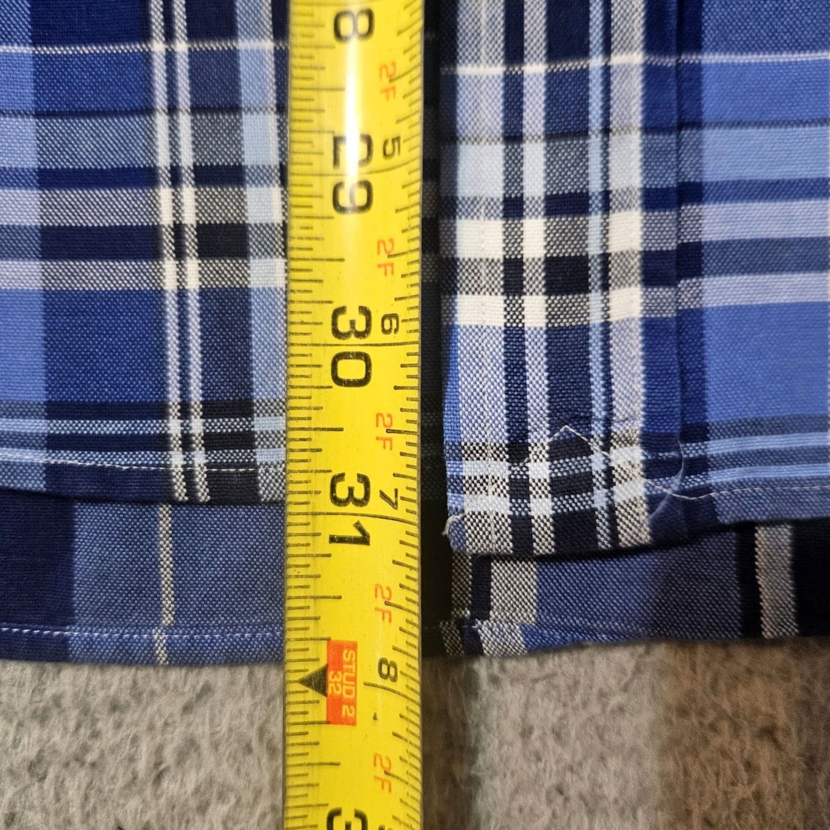 Polo Ralph Lauren Polo Ralph Lauren Shirt Classic Fit Oxford Blue 2XL XXL Men Long Sleeve Polo Ponies Flesh Pony Blue Plaid Shirt Mens Size US XXL / EU 58 / 5 - 6 Thumbnail