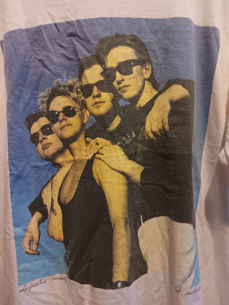 Band Tees × Vintage VINTAGE DEPECHE MODE 1990 PROMO TOUR NEW WAVE PUNK T-SHIRT Size US L / EU 52-54 / 3 - 4 Thumbnail