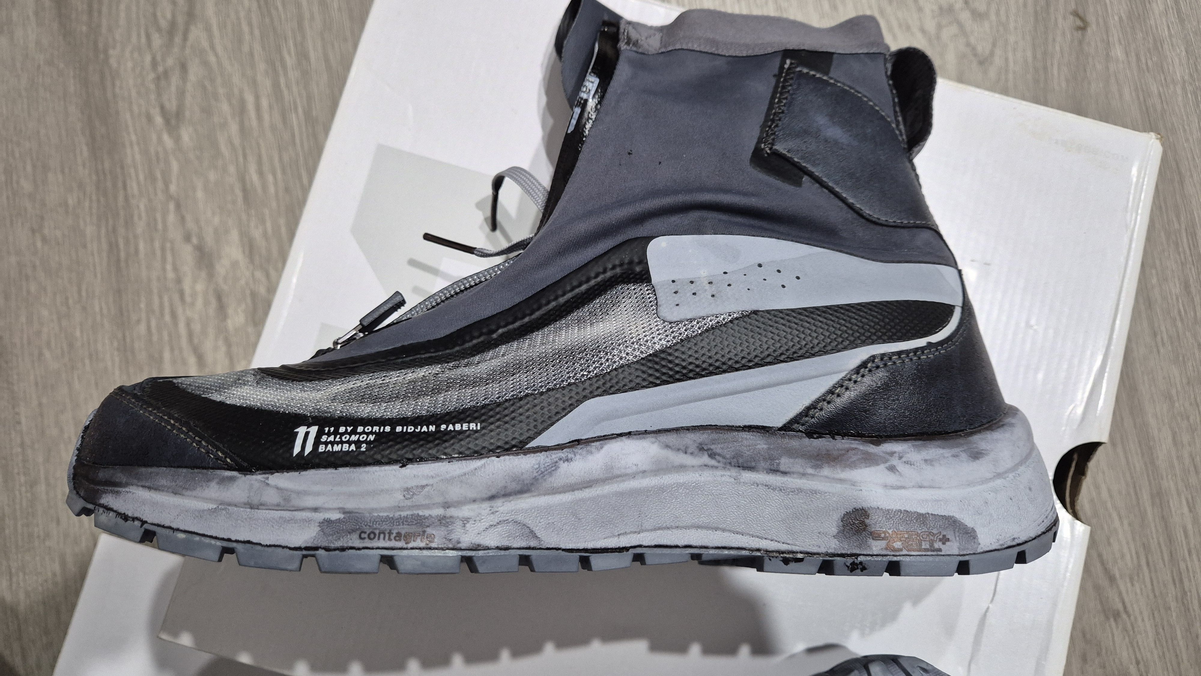 11 By Boris Bidjan Saberi × Salomon Bamba 2 Black Dye BNIB STEAL Size US 8 / EU 41 - 4 Thumbnail
