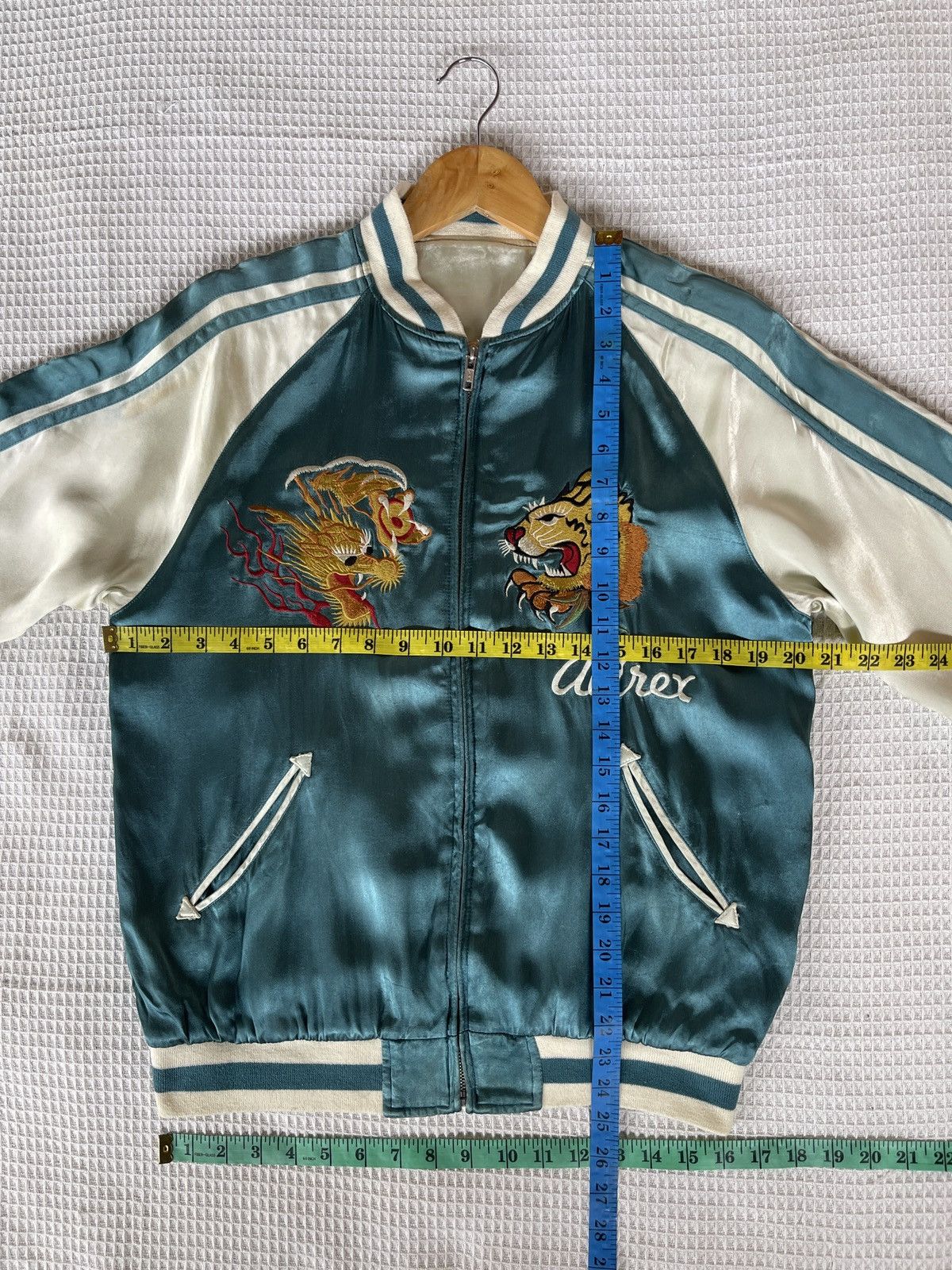 Avirex Rare🔥Vtg AVIREX x SUKAJAN JAPAN Satin Rayon Jacket Size US M / EU 48-50 / 2 - 19 Thumbnail
