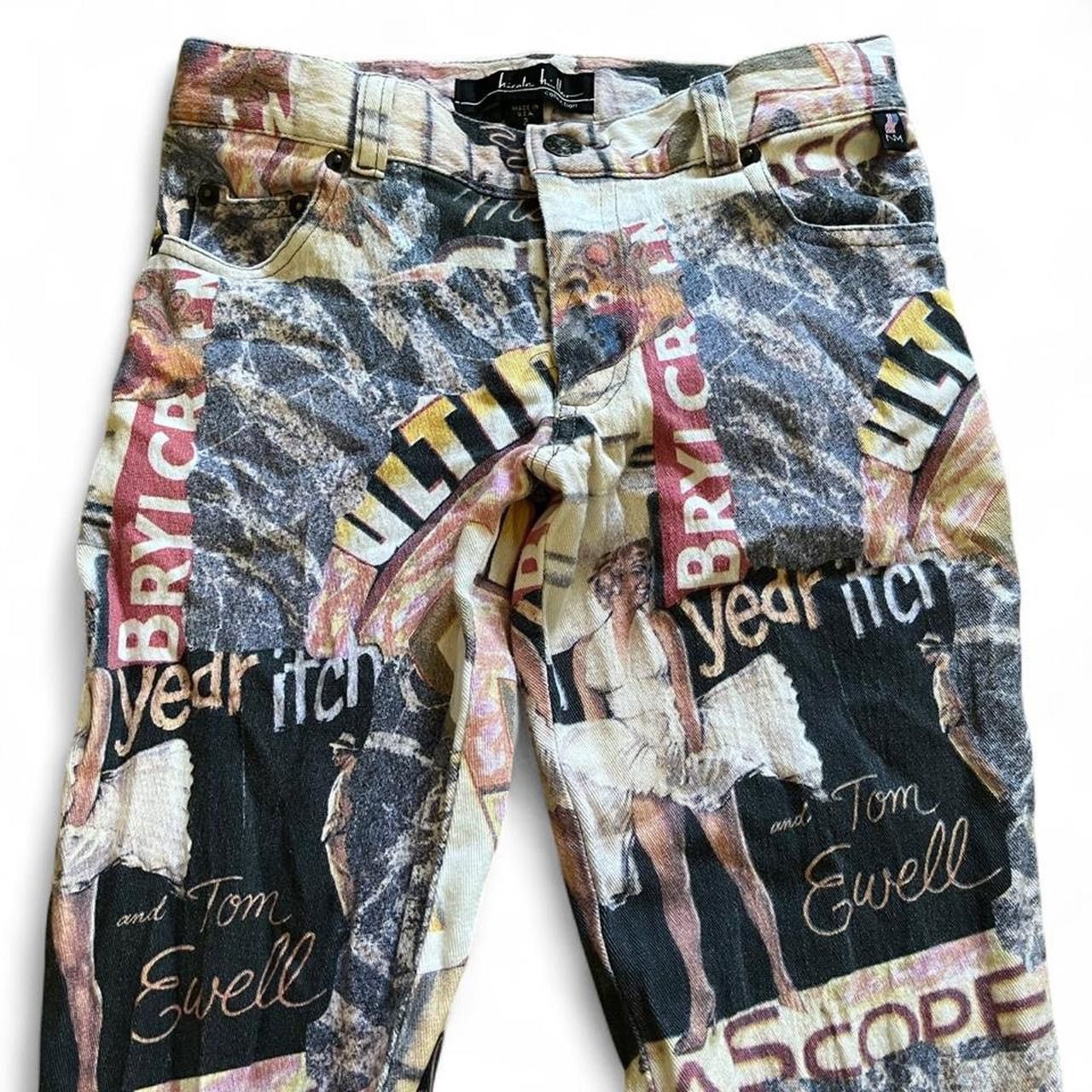 Nicole Miller VINTAGE • NICOLE MILLER MARILYN LOW RISE SKINNY FLARE JEANS Size 25" / US 0 / IT 36 - 3 Thumbnail