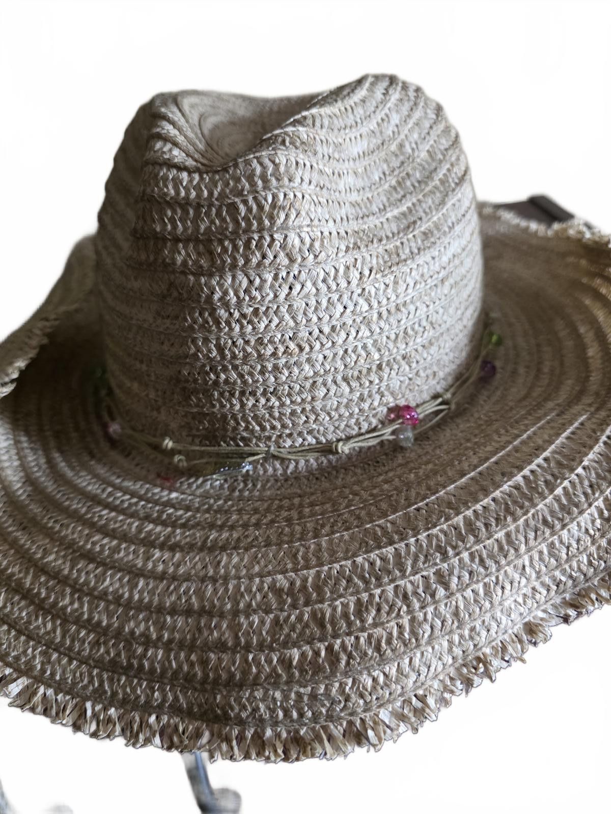 Other Dream Out Loud Selena Gomez Straw Hat Boho Crochet Fringe Size ONE SIZE - 5 Thumbnail