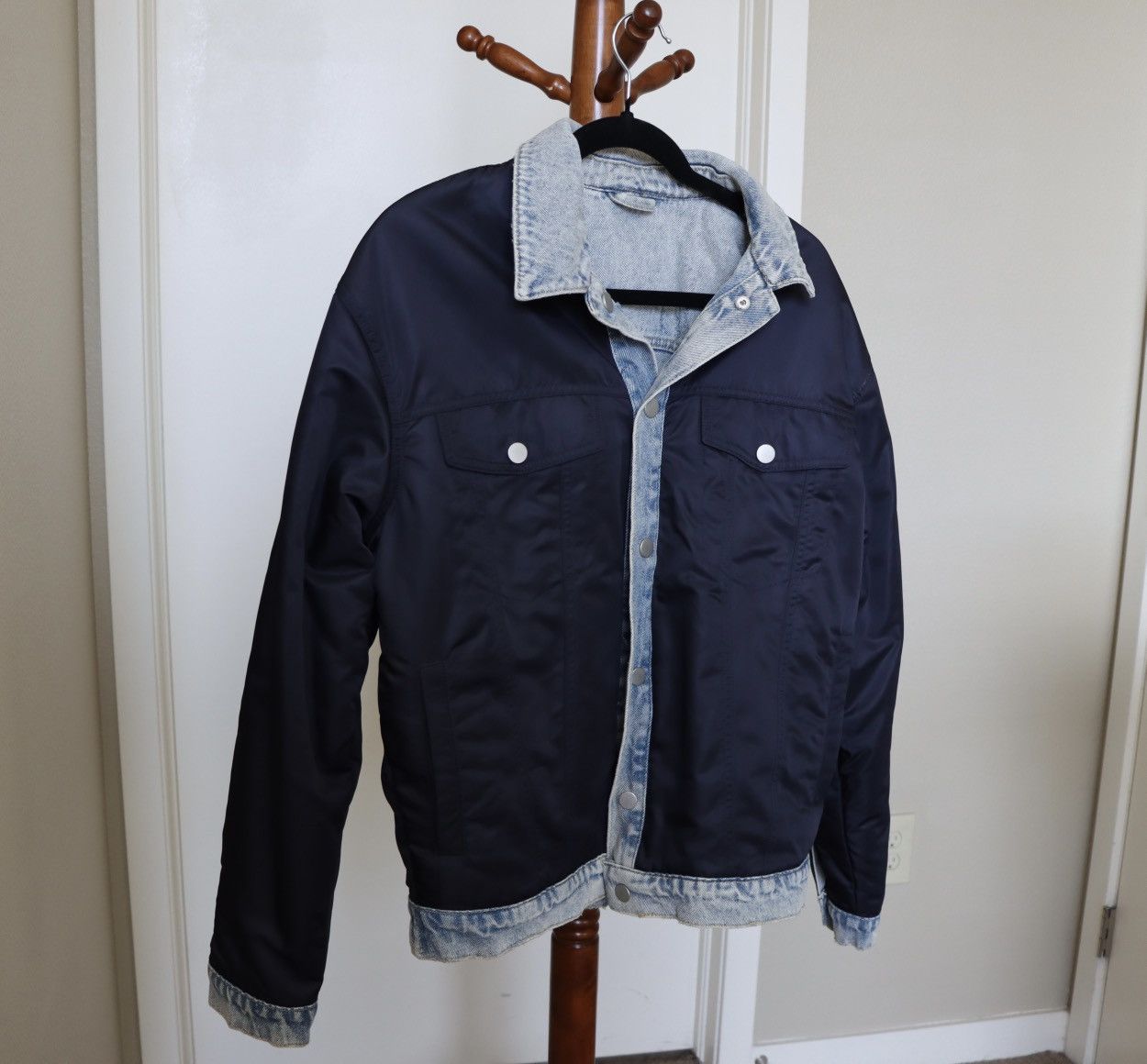 Topman Reversible Denim Jacket Size US M / EU 48-50 / 2 - 2 Thumbnail