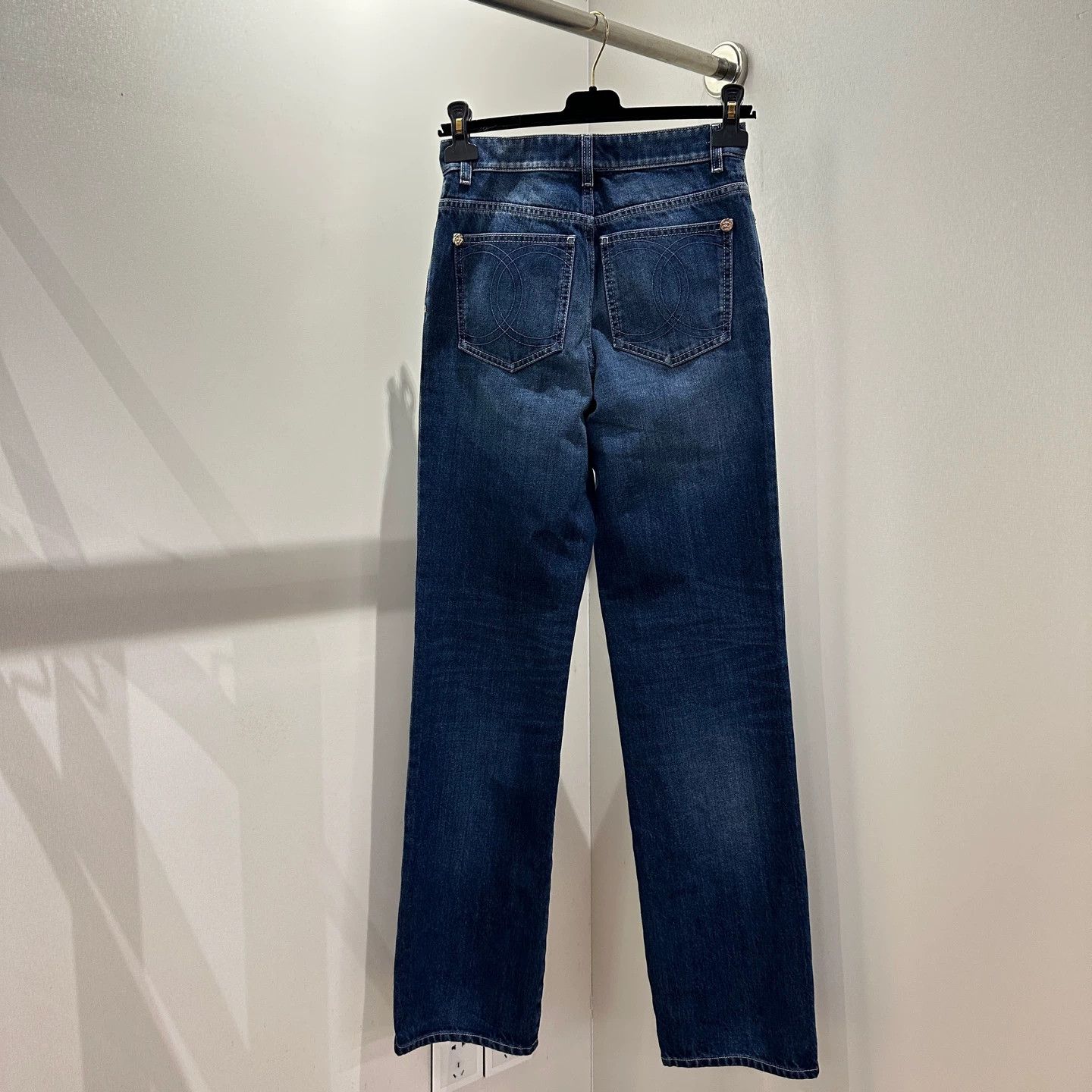 Chanel Chanel may654 25B Logo Cotton Jeans 34 Size 25" / US 0 / IT 36 - 2 Thumbnail
