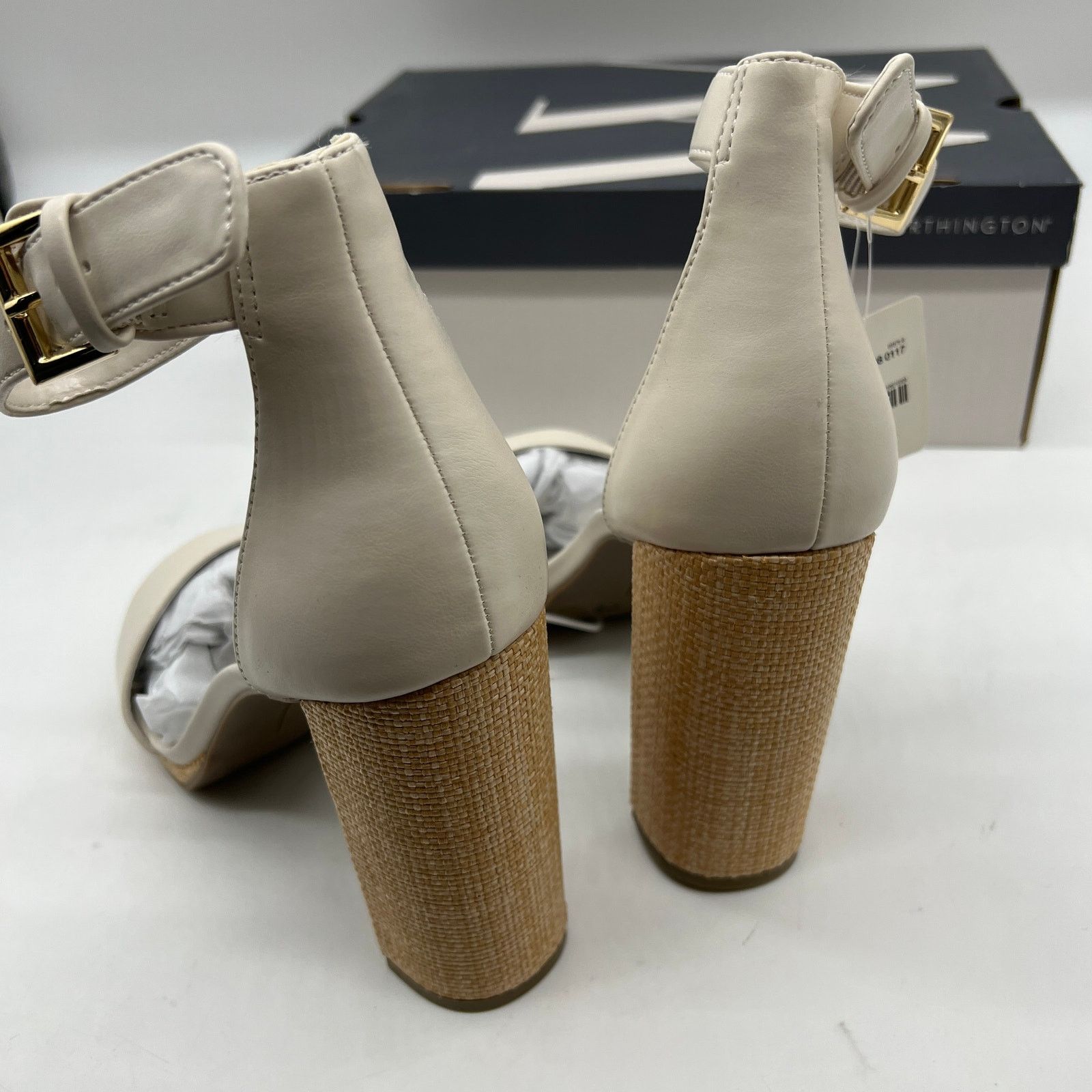 Other Worthington Womens Lynch Heeled Sandals Ivory Size US 10 / IT 40 - 9 Thumbnail
