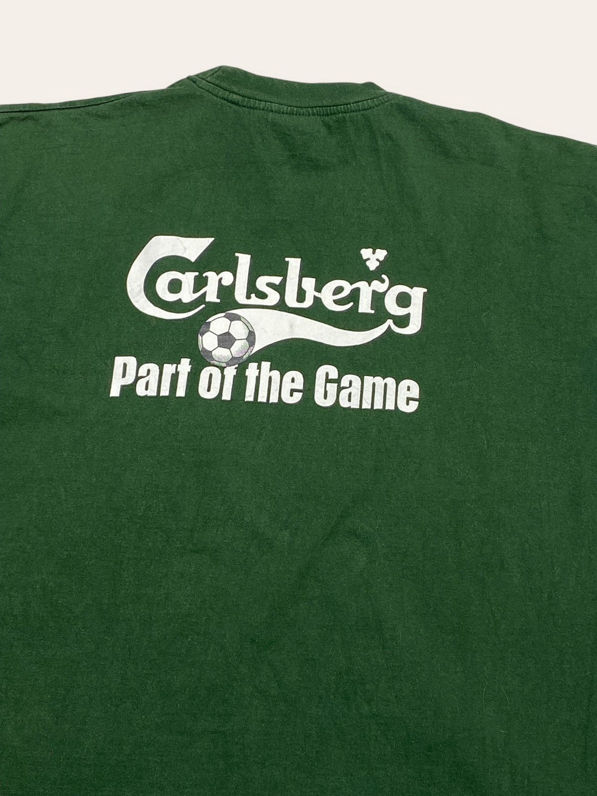 Vintage Vintage CARLSBERG Soccer Football Part Of The Game Tee Shirt Size US XL / EU 56 / 4 - 6 Thumbnail