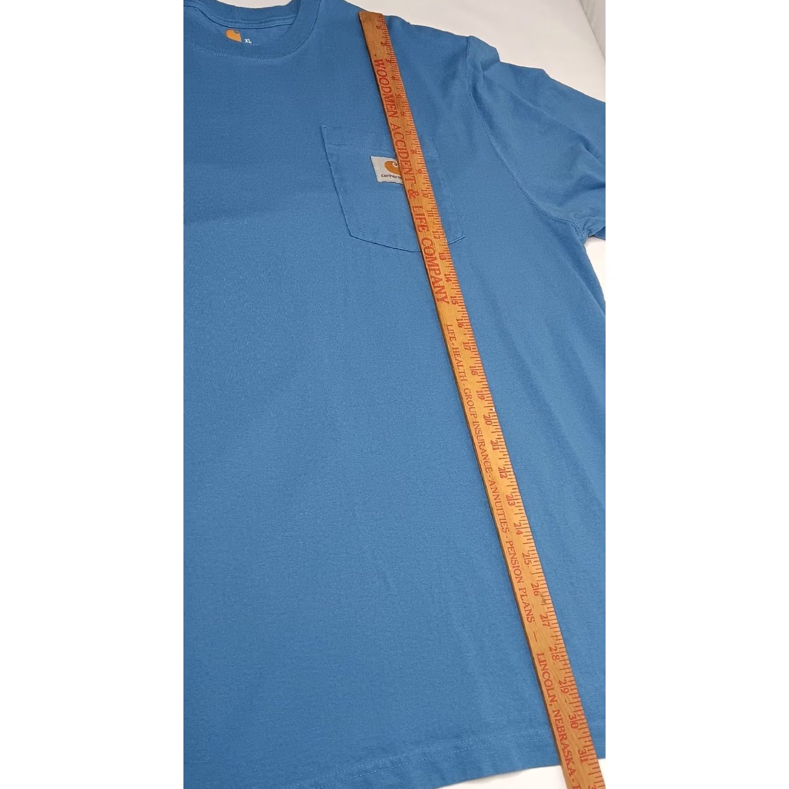 Carhartt VINTAGE Carhartt Pocket T Shirt XL Original Fit Logo Relaxed Workwear Classic Blue Work Size US XL / EU 56 / 4 - 7 Thumbnail