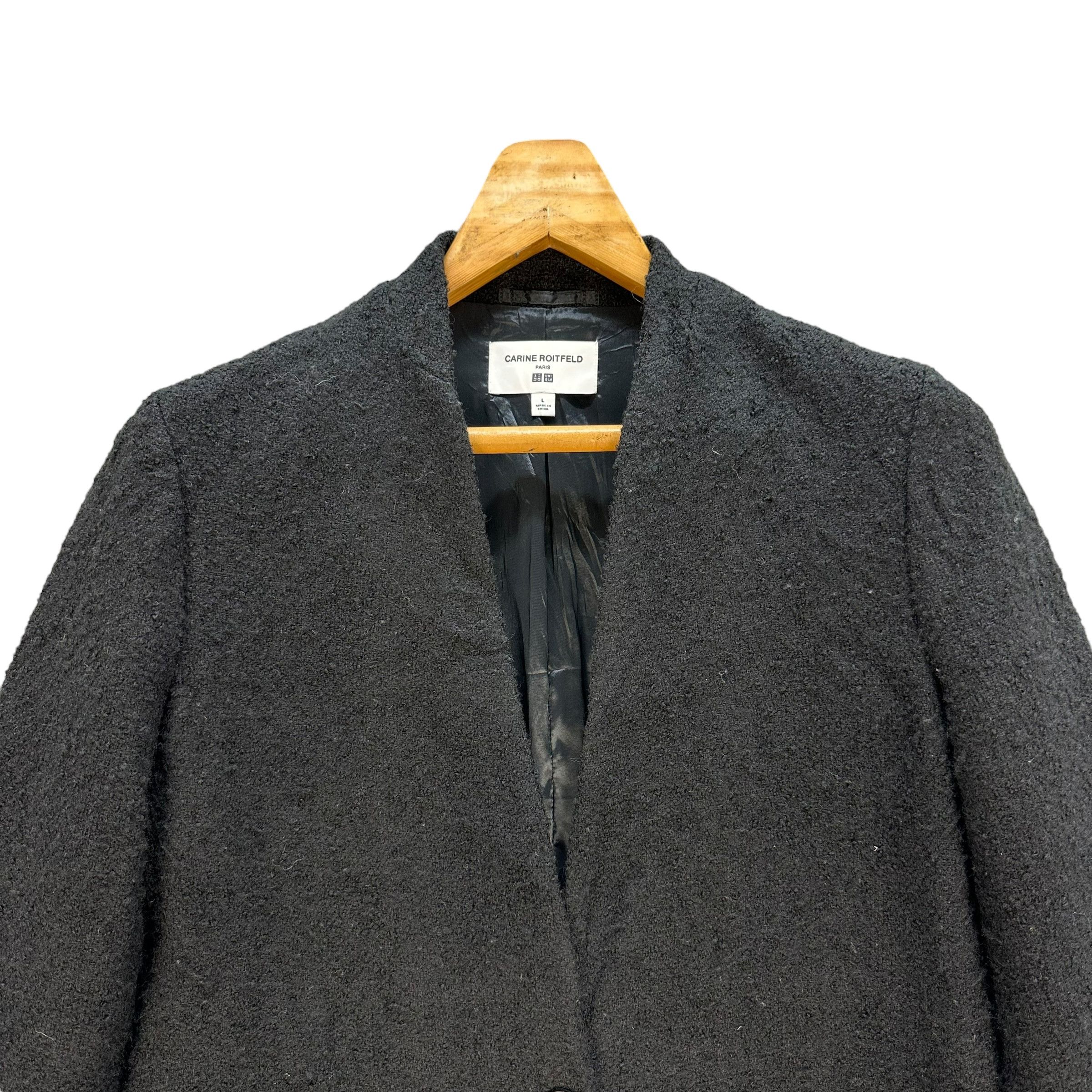 Uniqlo CARINE ROITFELD PARIS Wool Coat #A22-0515 Size L / US 10 / IT 46 - 2 Thumbnail