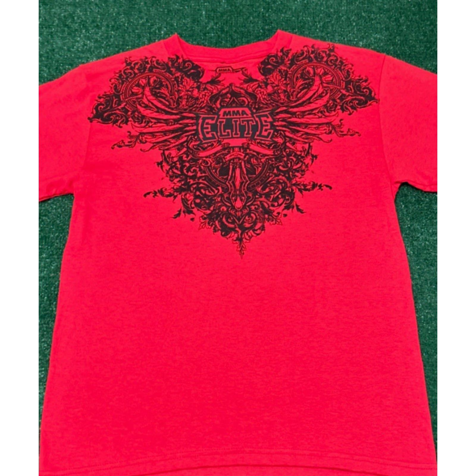 Vintage VINTAGE MMA Elite Cross Wings VTG Shirt Mens S Red Short Sleeve T-Shirt Punk Grunge Y2K UFC Raver 2000s Skater Womens? Size US S / EU 44-46 / 1 - 3 Thumbnail