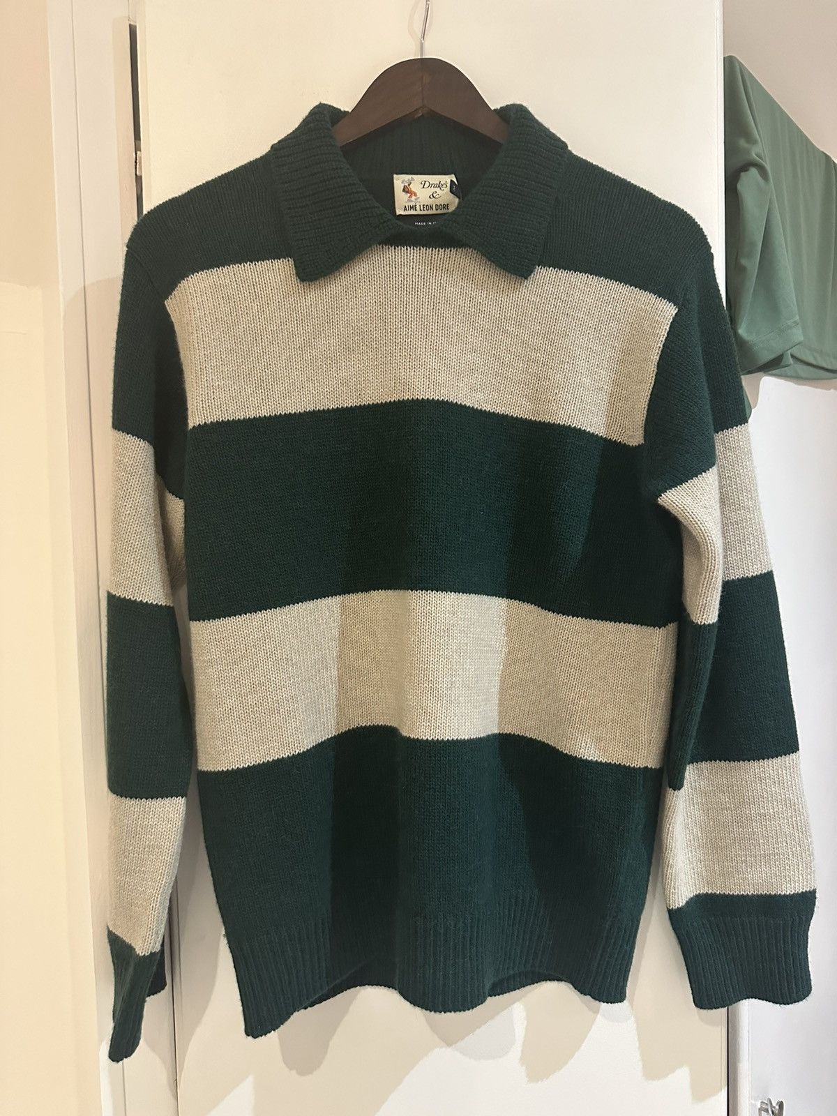 Aime Leon Dore × Drake's Aime Leon Dore x Drakes Striped Integral Collar Sweater Size US M / EU 48-50 / 2 - 7 Thumbnail