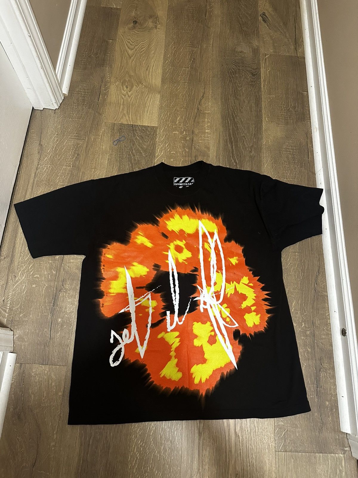 DENIM TEARS denim tear offset flame tee Size US XL / EU 56 / 4 - 4 Thumbnail