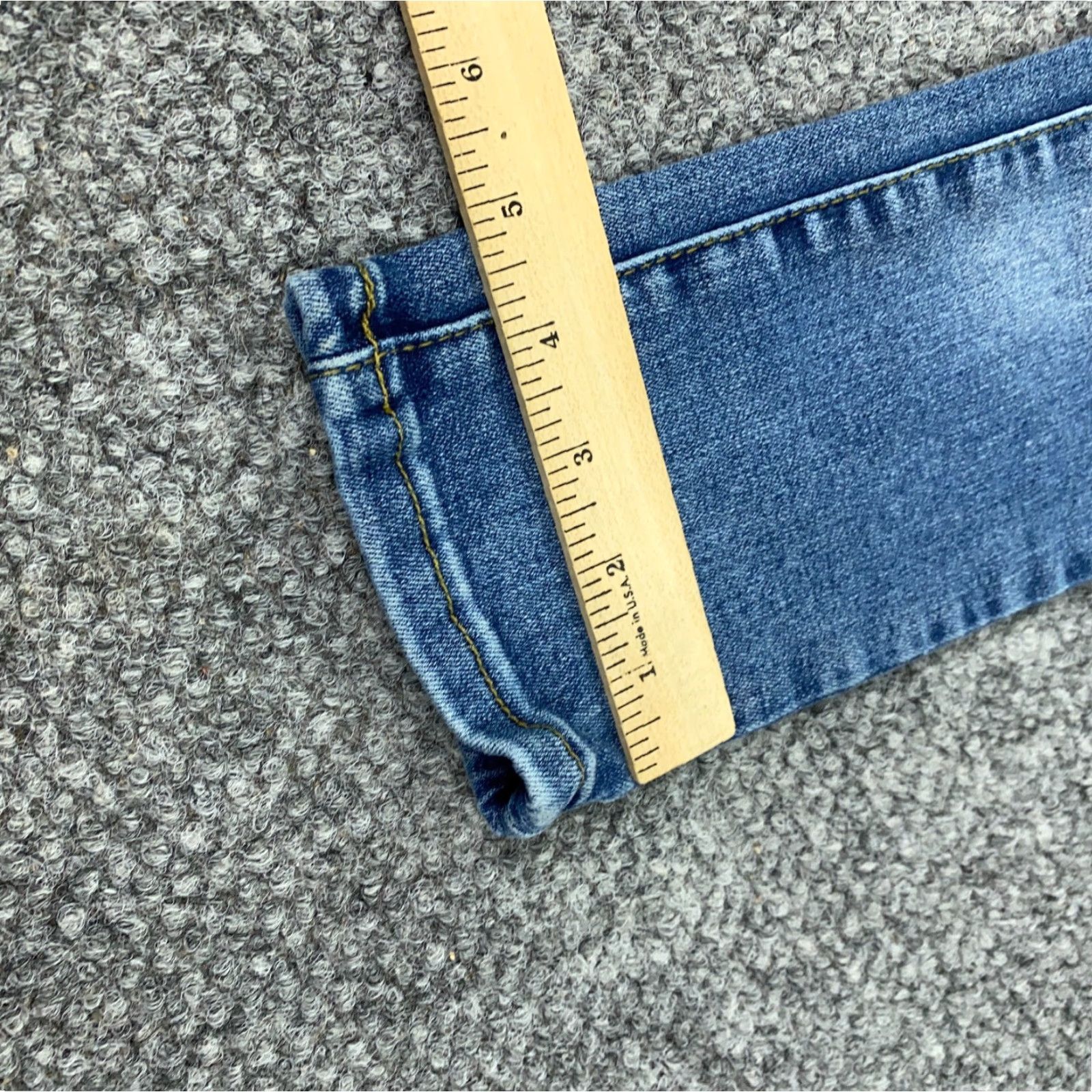 Levi's Levi's Waimea Skinny Fit Jeans Mens 28x30 Blue Straight Leg Distressed Grunge Size US 27 - 6 Thumbnail