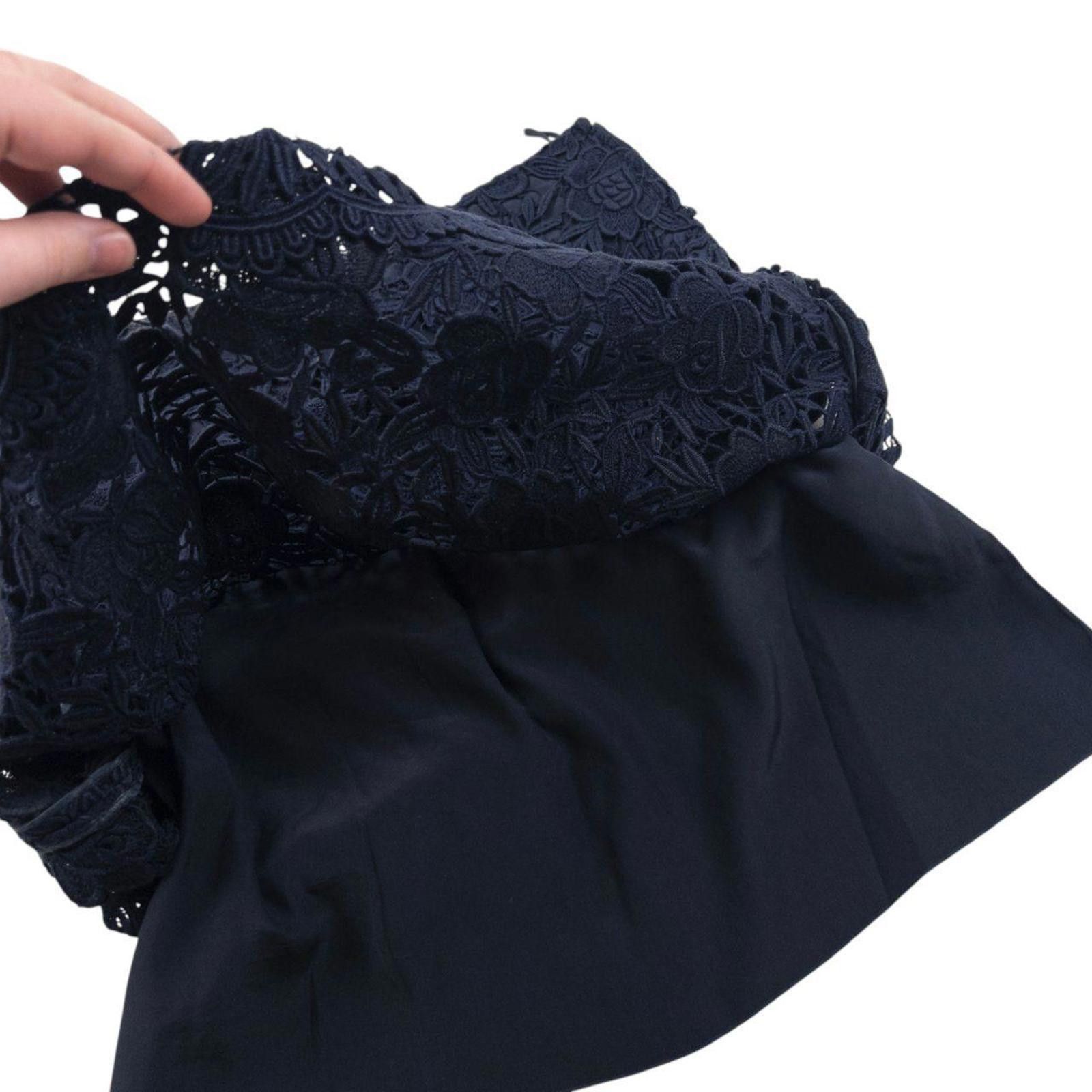 Prada Vintage 2000s Prada Floral Lace Mini Skirt Womens Size W28 Size 28" / US 6 / IT 42 - 6 Thumbnail