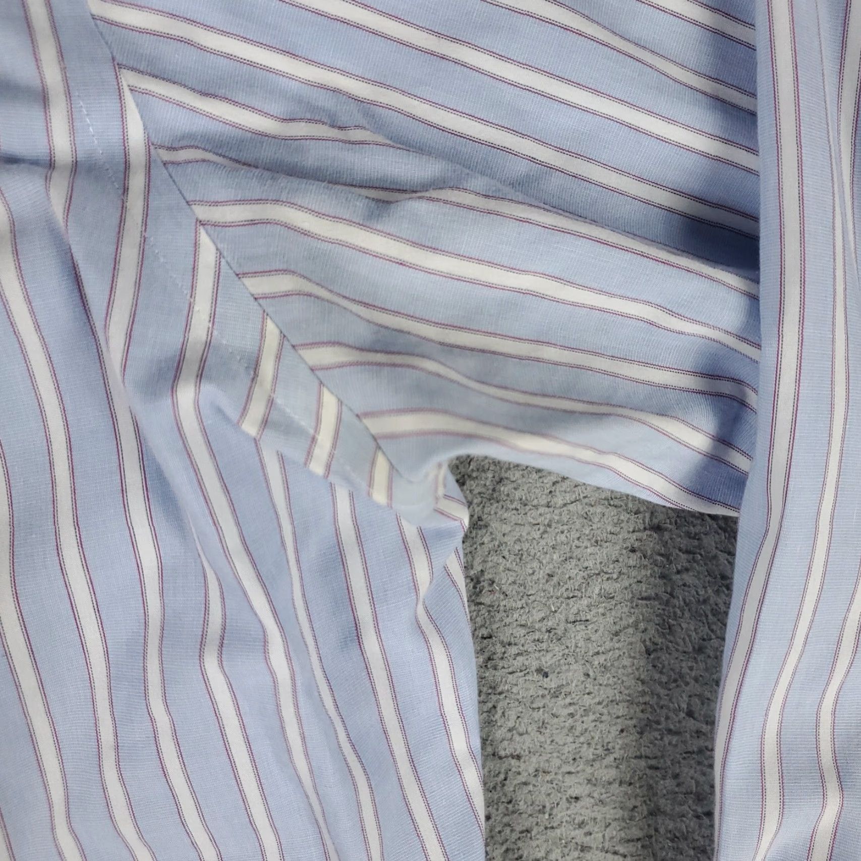 Brooks Brothers Brooks Brothers Dress Shirt Mens 16.5 Blue Striped Long Sleeve Button-Down Regular Fit Size 42R - 4 Thumbnail