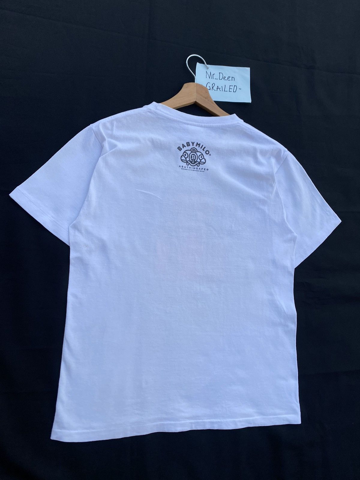 Bape Rare!! A BATHING APE Baby Milo White T-shirts Size US S / EU 44-46 / 1 - 18 Thumbnail