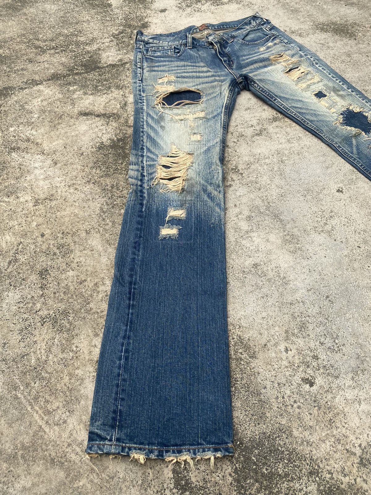 Flare Jeans Jackrose Distressd Clawkmark Boro Bootcut