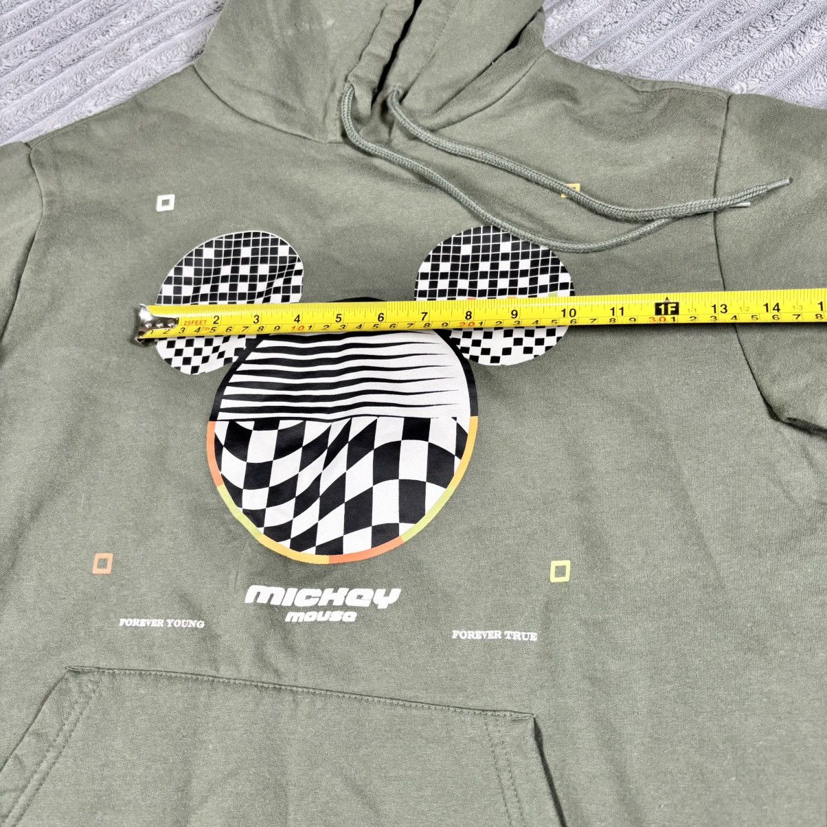 Disney Mickey Mouse Forever Hoodie Mens M Disney Young/True Gray Size US M / EU 48-50 / 2 - 8 Thumbnail