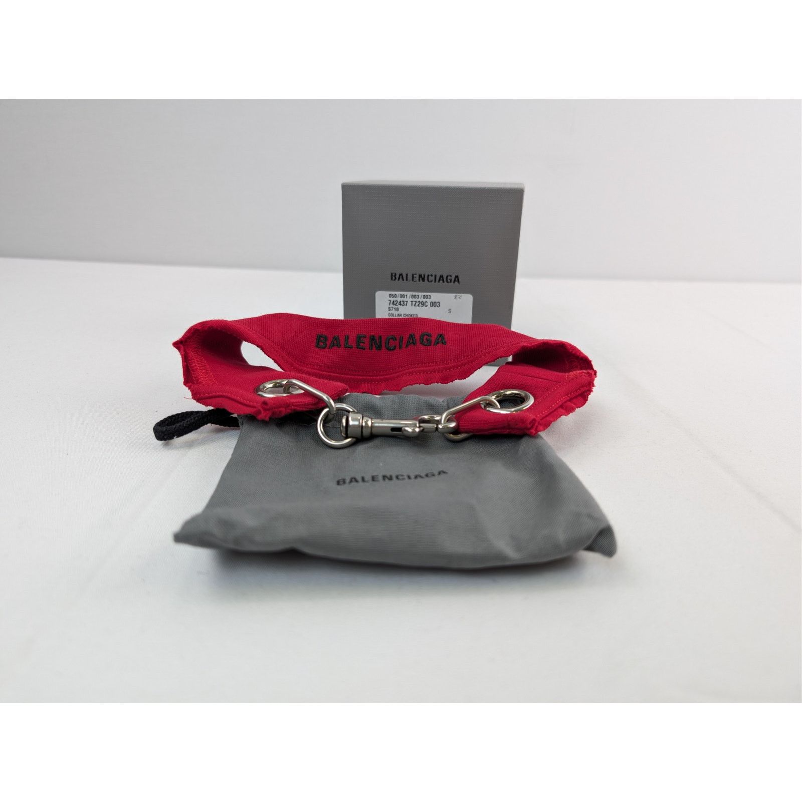 Balenciaga o1rshd1 Size:S/ Unisex Cotton & Brass Collar Choker Necklace Size ONE SIZE - 7 Thumbnail