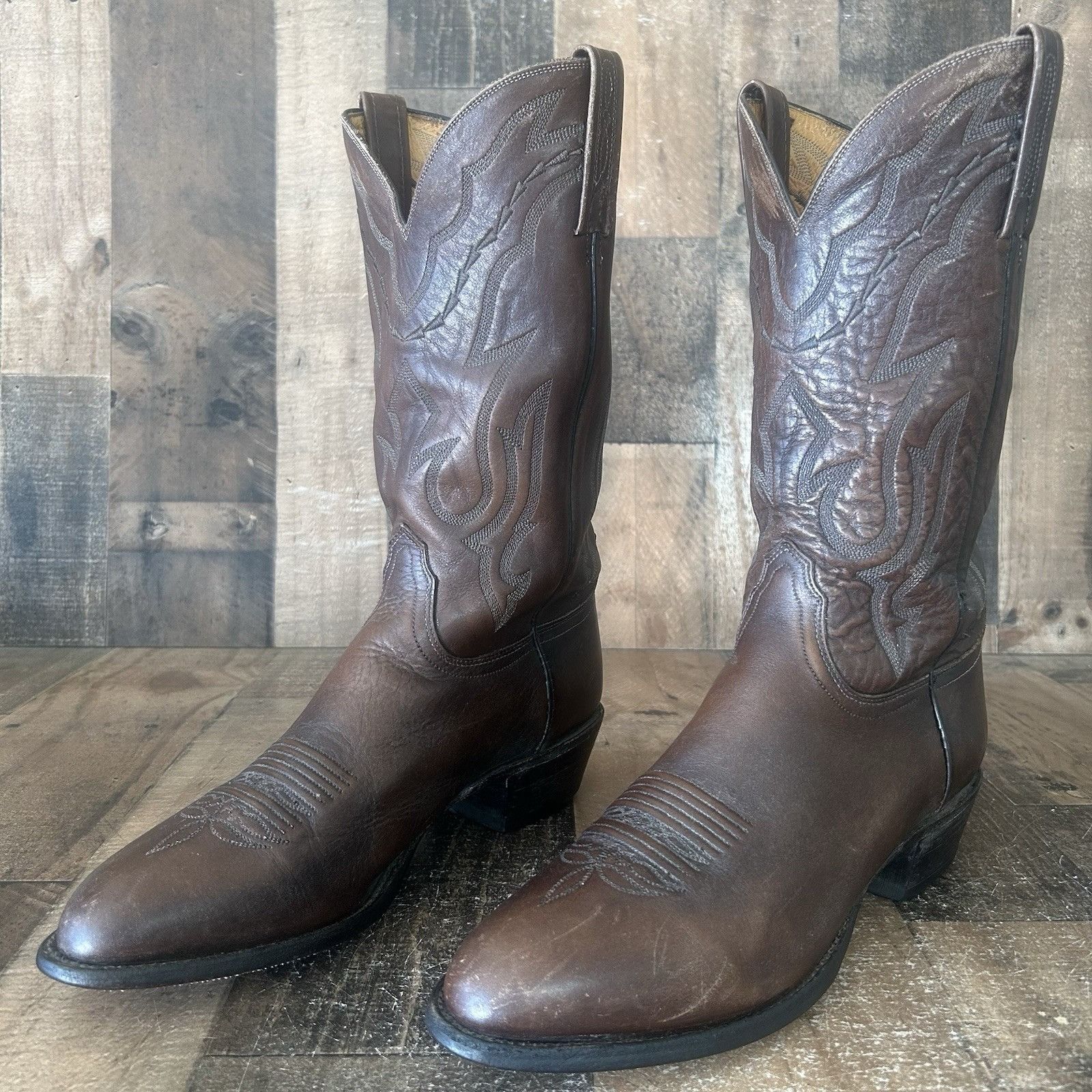 Lucchese Lucchese 2000 Vintage T3099R4 Cowboy Boots Mens 10.5 EE Size US 10.5 / EU 43-44 - 1 Thumbnail
