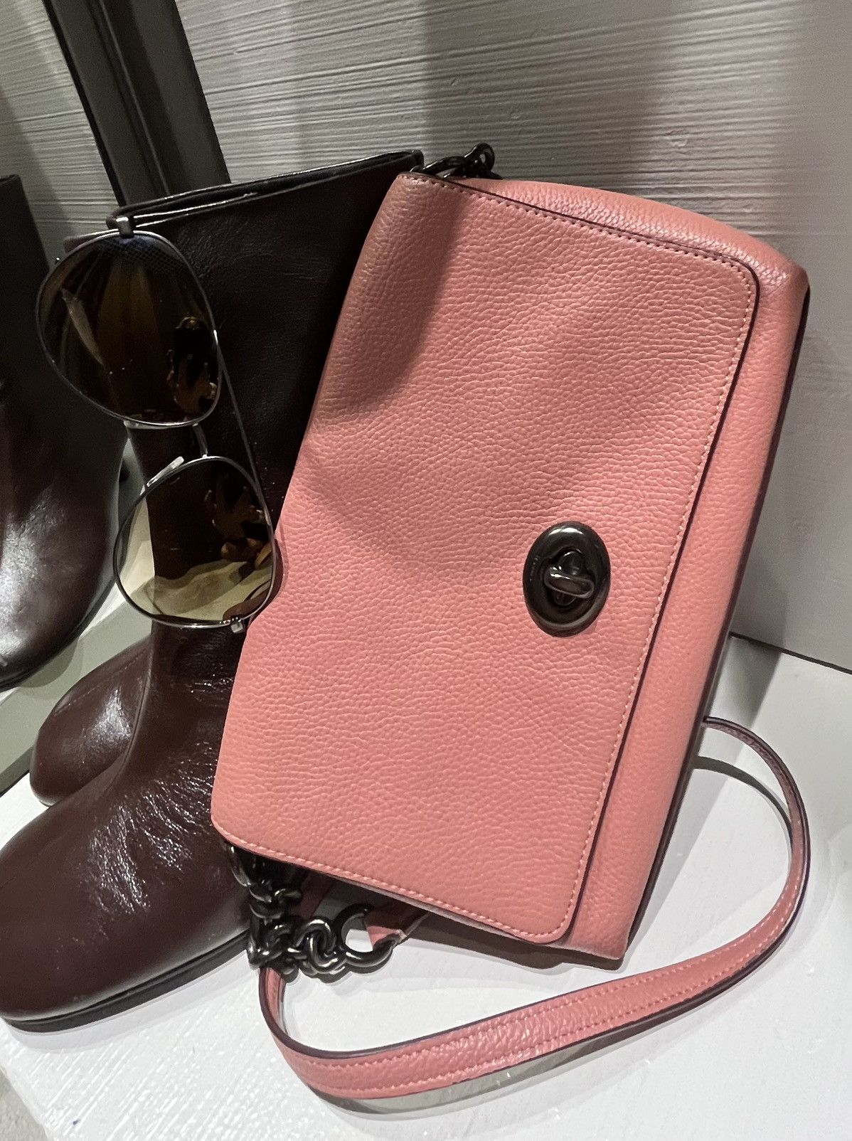 Coach × Designer × Vintage Bag COACH 1494 Pebble Leather Crosstown Size ONE SIZE - 20 Thumbnail