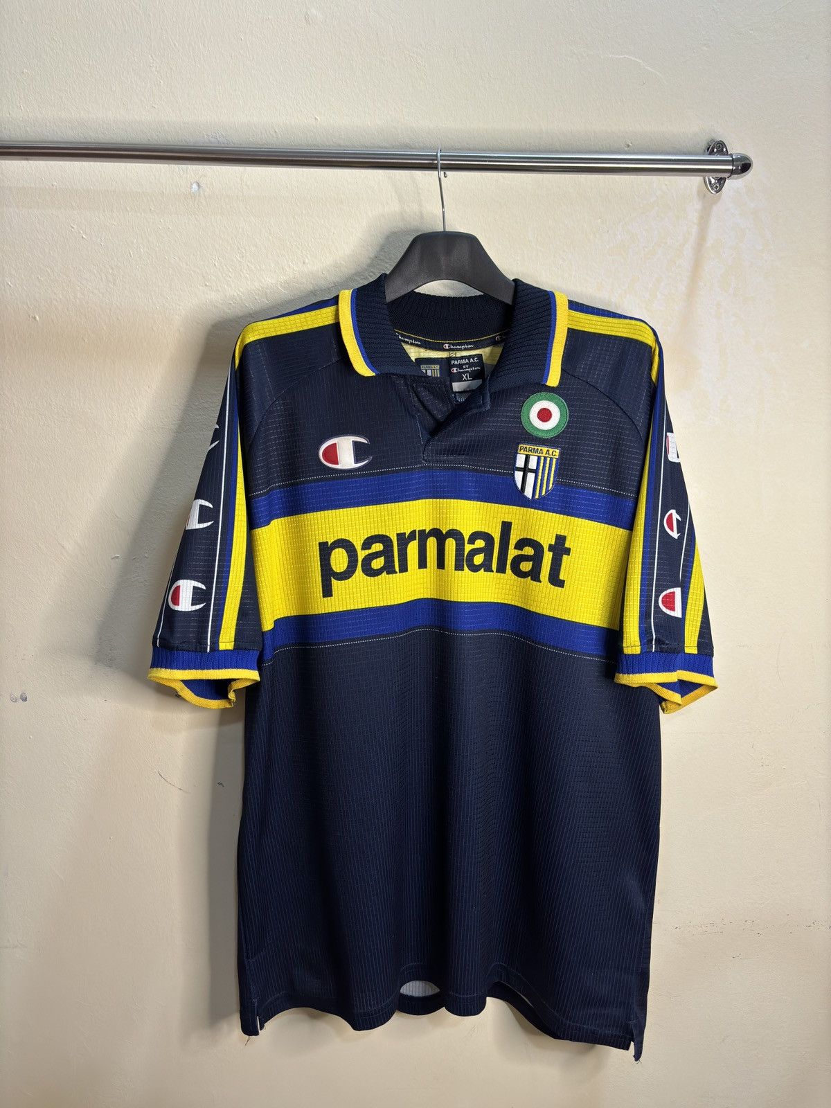 Champion × Vintage Vintage Parma 99/00 Third Jersey Size US XL / EU 56 / 4 - 1 Thumbnail
