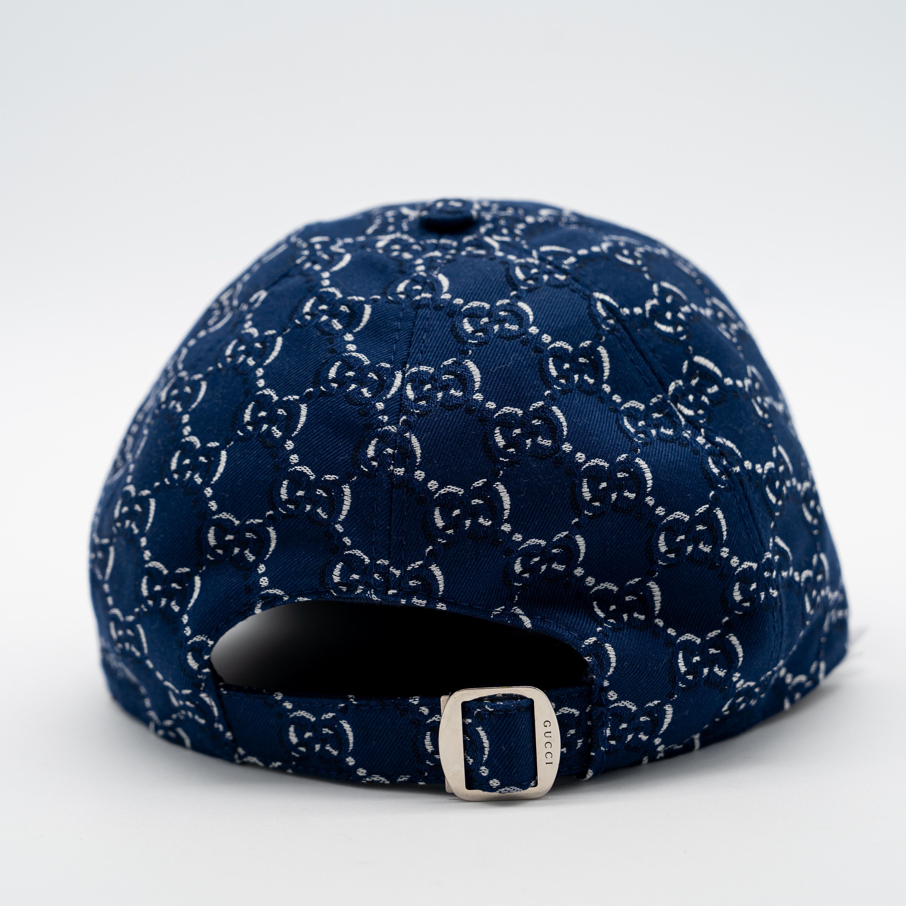 Gucci S Gucci Blue GG Cotton Baseball Cap Hat Size ONE SIZE - 3 Thumbnail