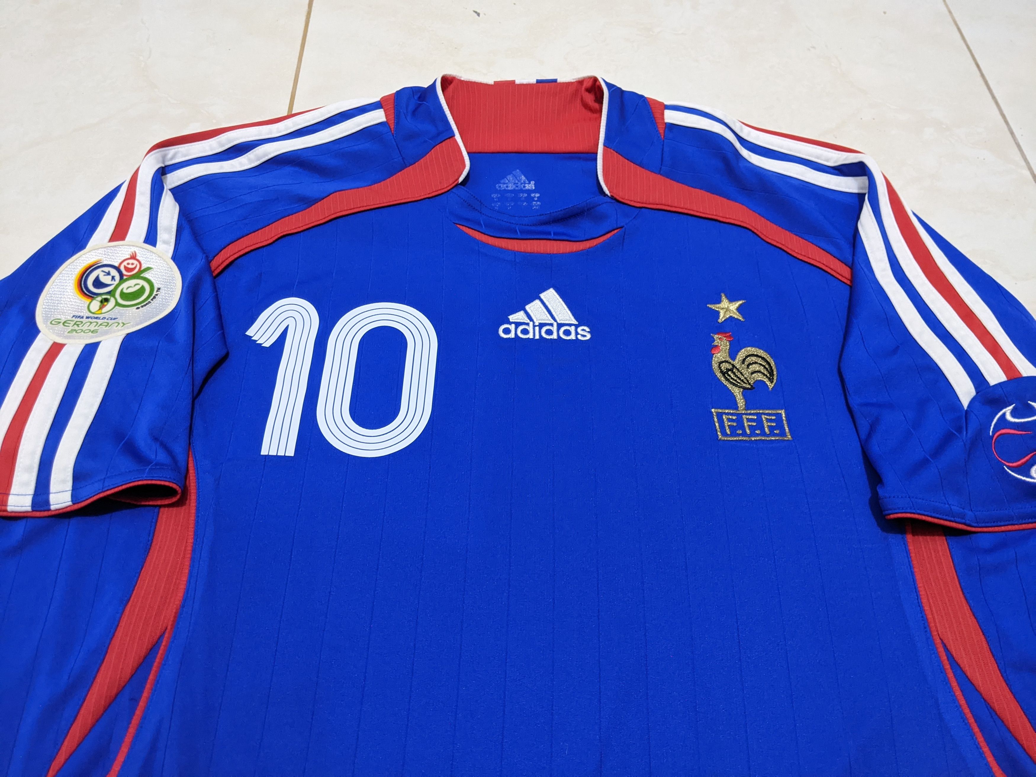 Adidas Francis home 2006 world cup Zidane Jersey football shirt Size US M / EU 48-50 / 2 - 4 Thumbnail