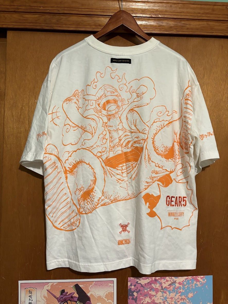 Anime Rare One Piece Gear 5 Luffy T-Shirt Size US XL / EU 56 / 4 - 1 Thumbnail