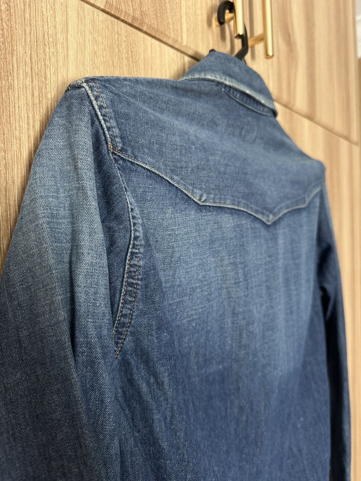 Vintage Inspired 50s Wrangler Blue Bell Denim Western Shirt