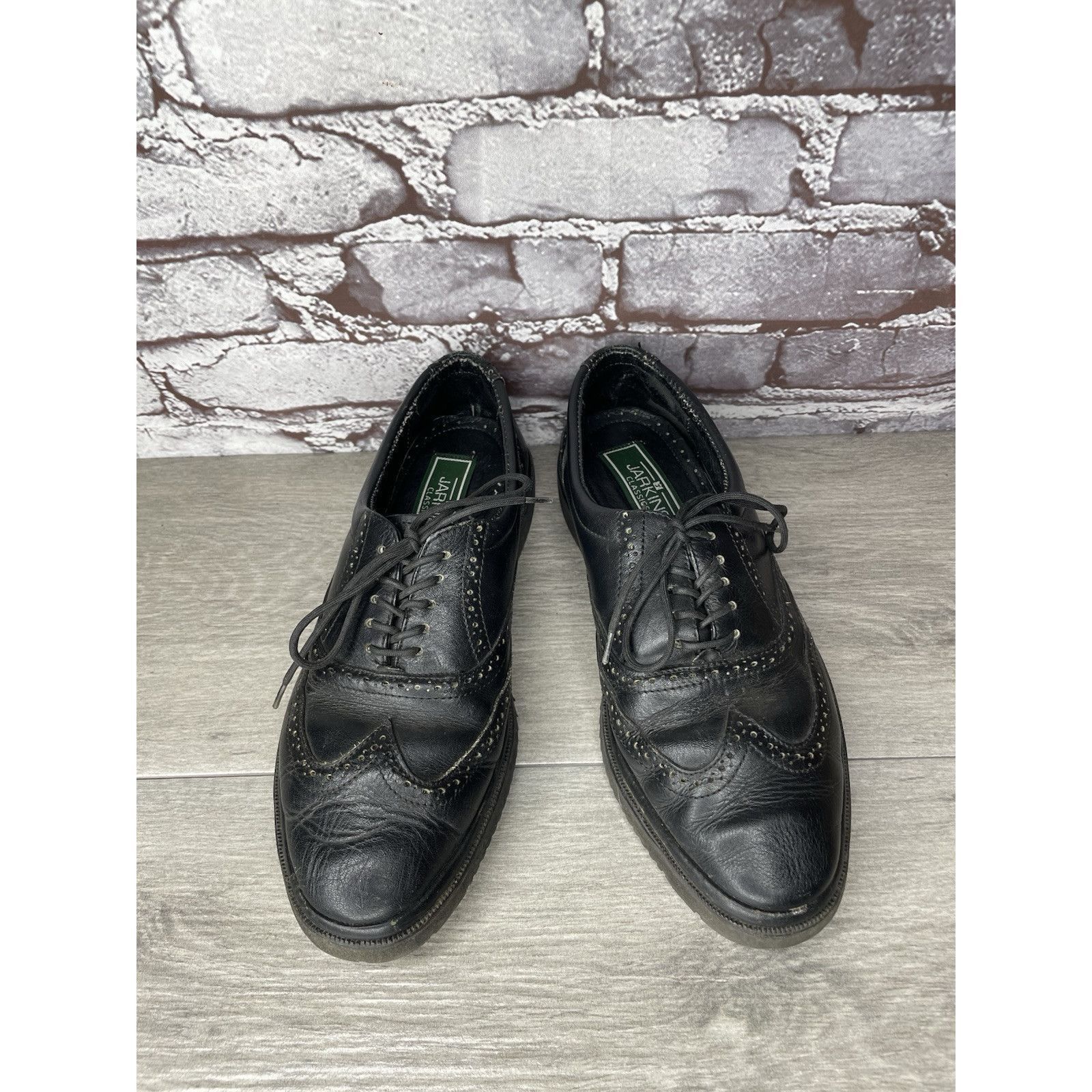 Other Jarking Classics Black Leather Lace Up Oxfords Shoes Men Sz Size US 6 / EU 39 - 10 Thumbnail