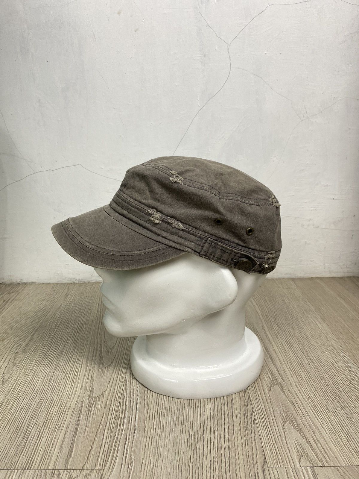 If Six Was Nine × Japanese Brand × Le Grande Bleu (L.G.B.) 2000s Distressed patrol hat ifsixwasnine lgb style Size ONE SIZE - 1 Thumbnail
