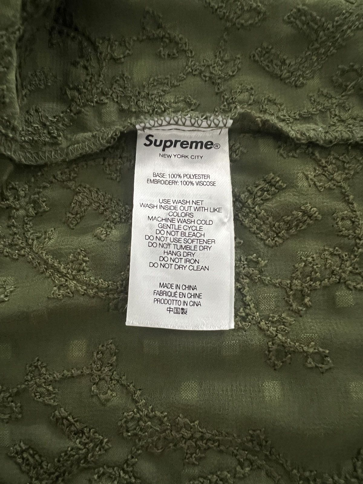 Supreme SS22 Supreme Chainstich Chiffon Size US S / EU 44-46 / 1 - 4 Thumbnail