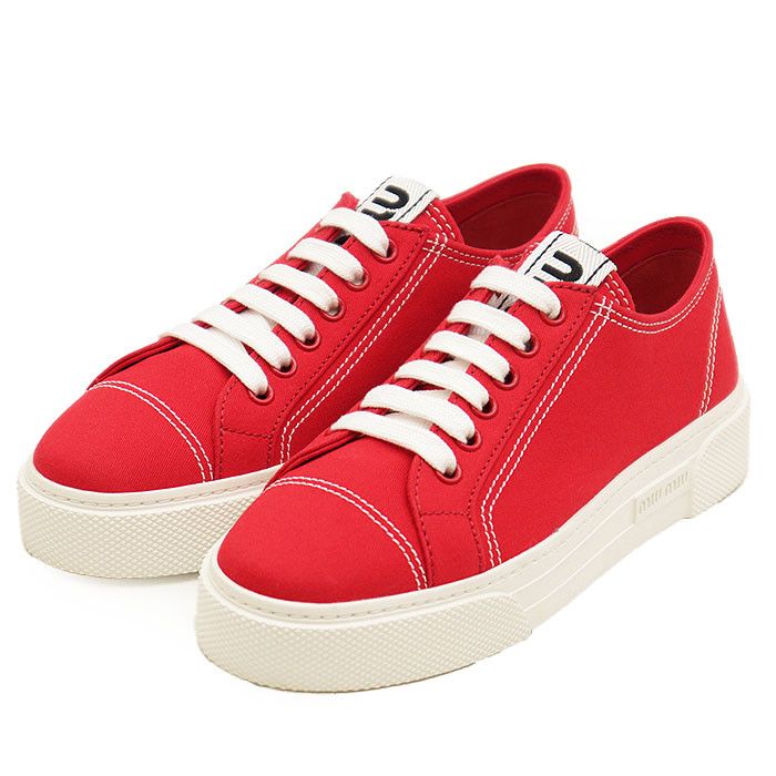 Miu Miu Miu Miu Miu Miu 5E004D Cotton Sneakers Textile Shoes 5E004D DUTY FREE for USA Size ONE SIZE - 1 Thumbnail