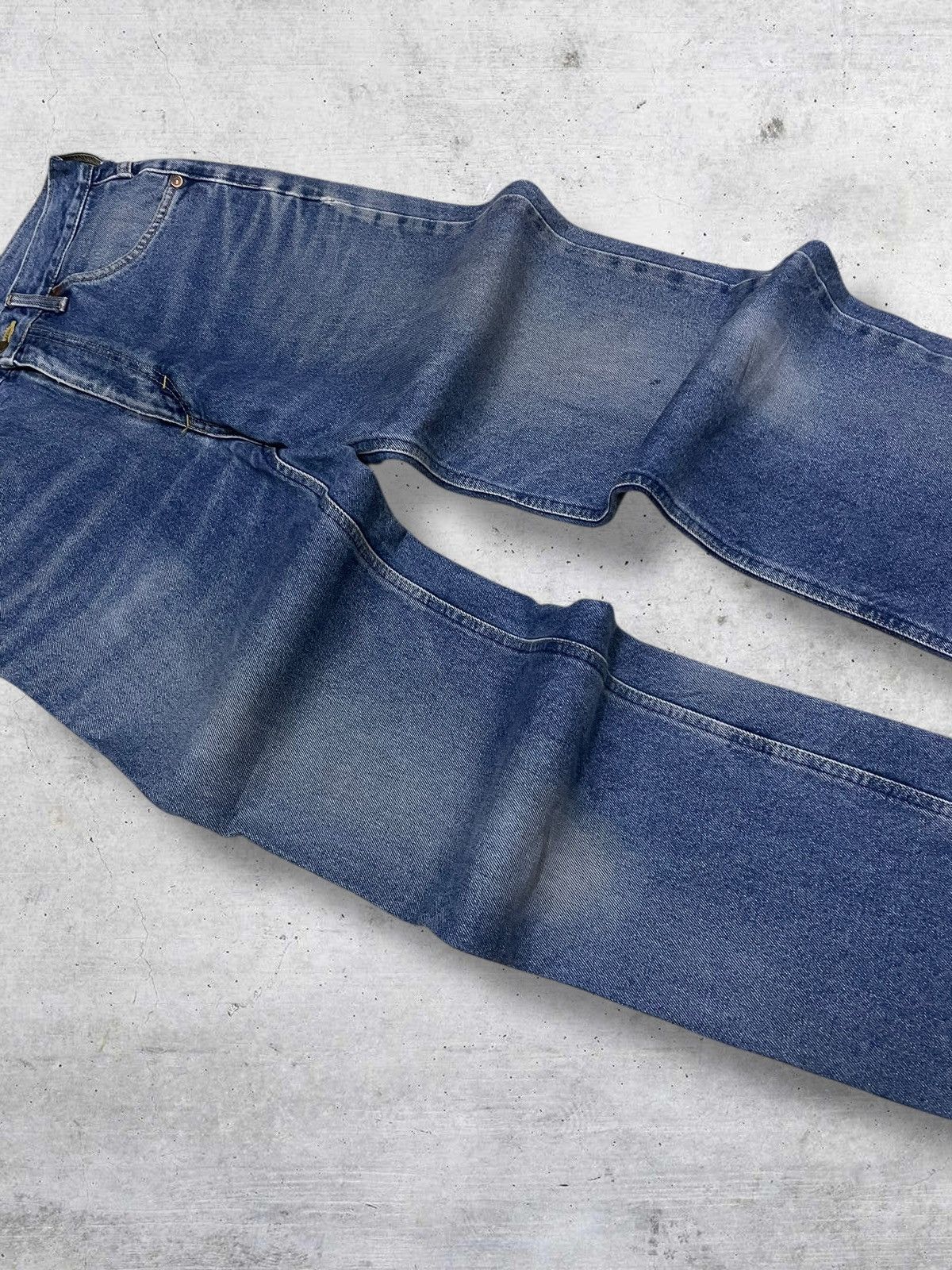 Lee VINTAGE LEE 90S DESIGNER USA BLUE WASHED OG DENIM ROCK STYLE Size US 27 - 6 Thumbnail