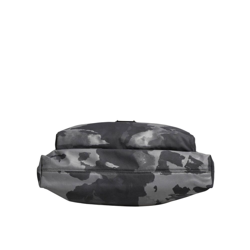 Dolce & Gabbana Dolce & Gabbana Gray Camo Cotton Multiple Compartments Tote Size ONE SIZE - 6 Thumbnail