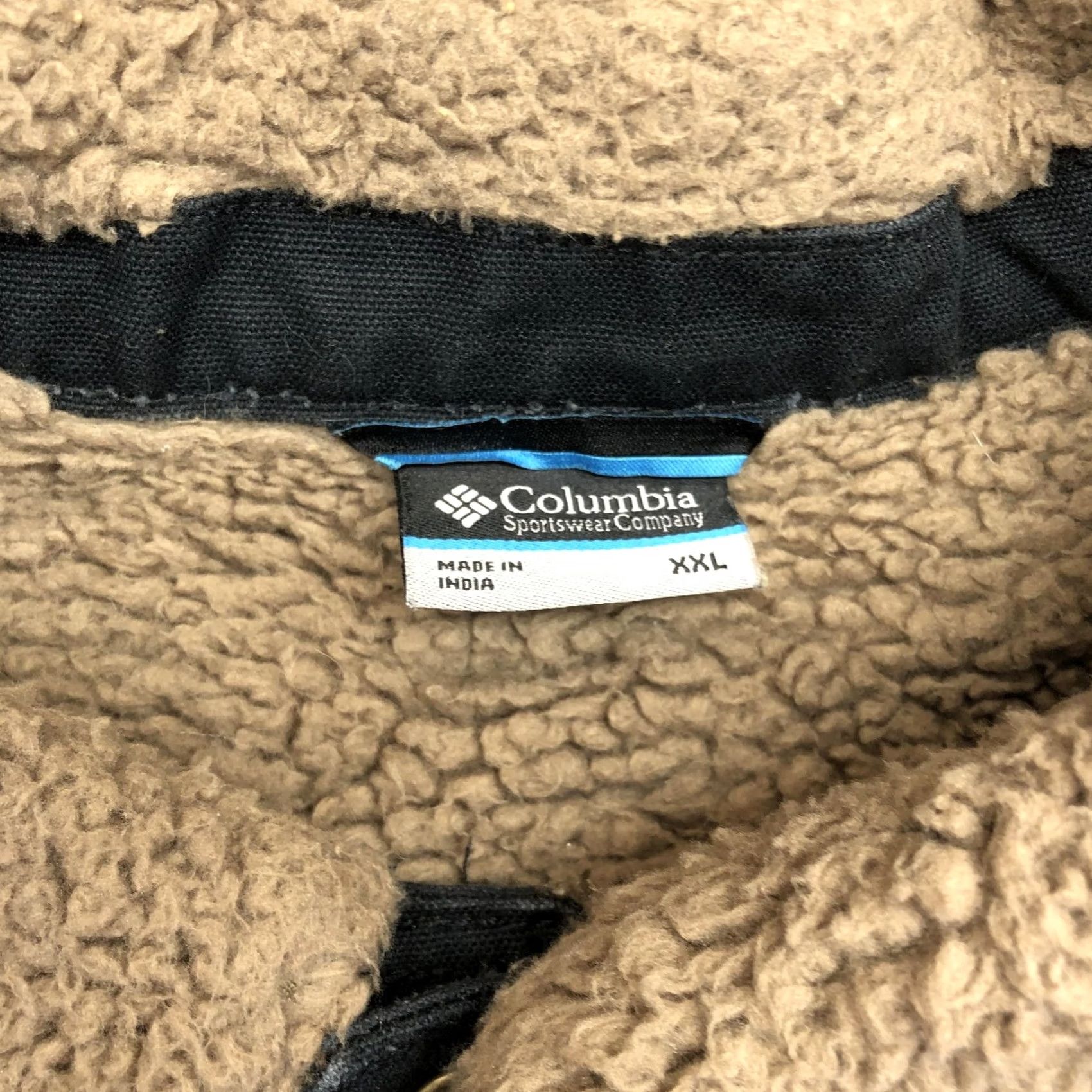 Vintage Columbia Jacket Mens 2XL Black Canvas Sherpa Collar Snap Lined Workwear Parka Size US XXL / EU 58 / 5 - 3 Thumbnail