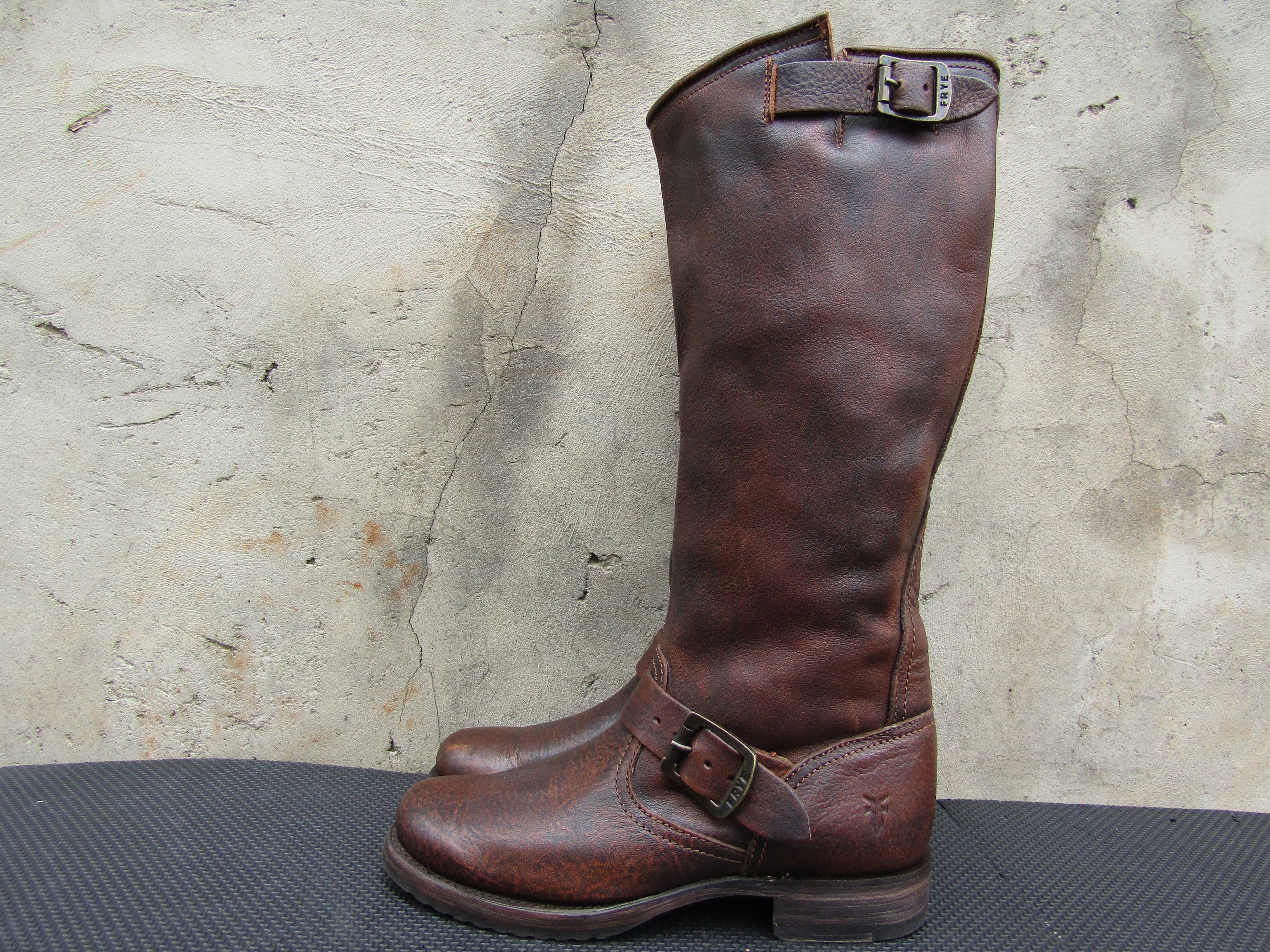 Frye FRYE Boots Womens 'Veronica' tall Leather Slouchy Moto Size US 6.5 / IT 36.5 - 7 Thumbnail