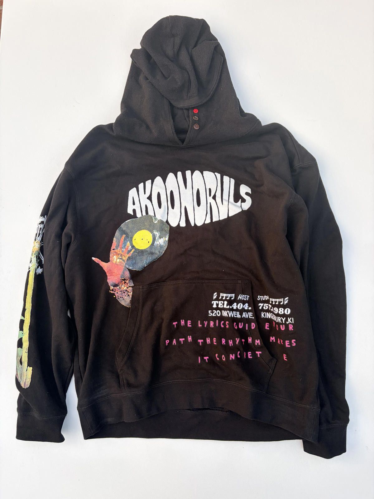 AKOO AKOONORULS Downtown Multi-Graphic Pullover Hoodie (Size 4XL) Size US XXL / EU 58 / 5 - 1 Thumbnail