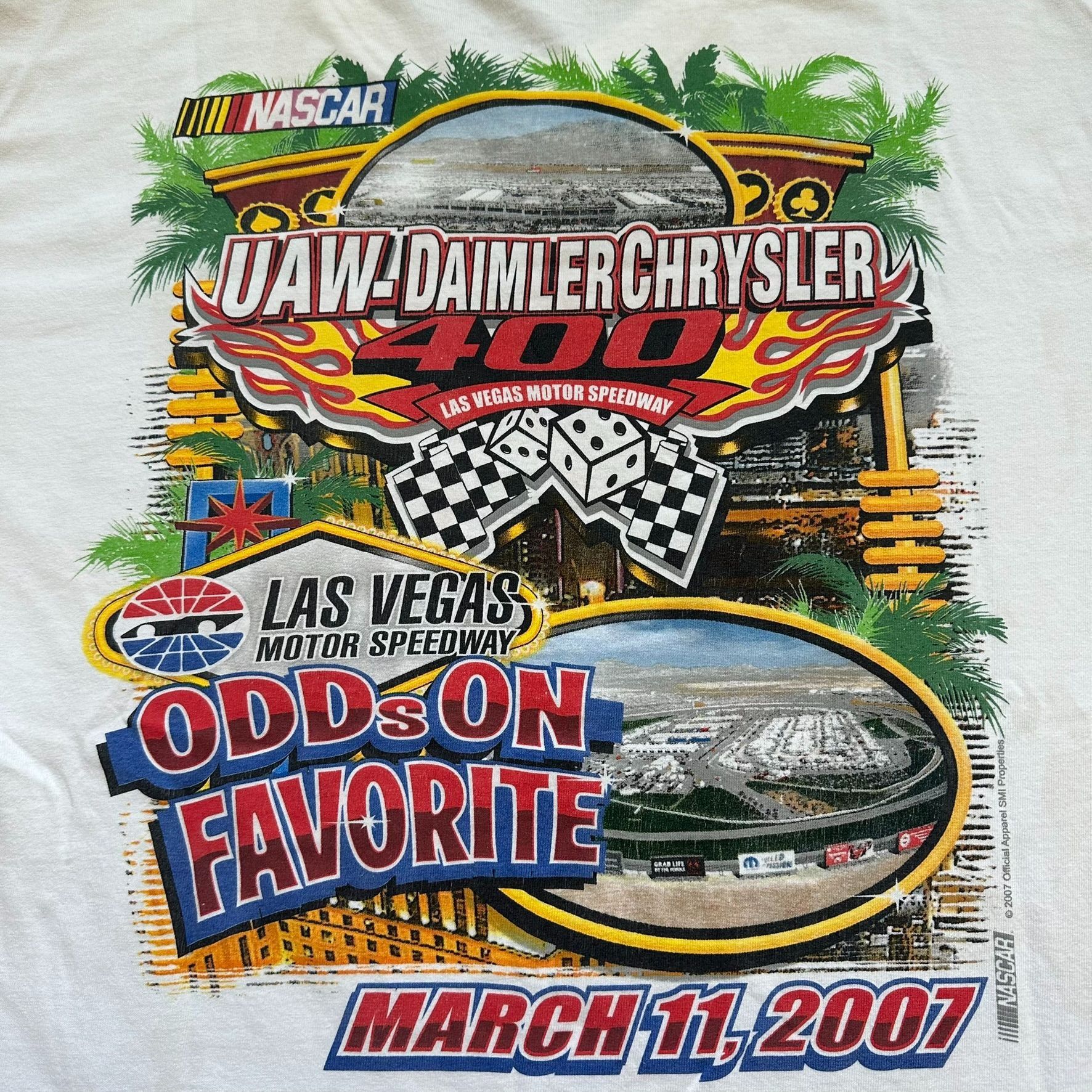 NASCAR Vintage 2007 NASCAR Las Vegas 400 T-Shirt Y2K Nextel Cup Rac Size US L / EU 52-54 / 3 - 5 Thumbnail