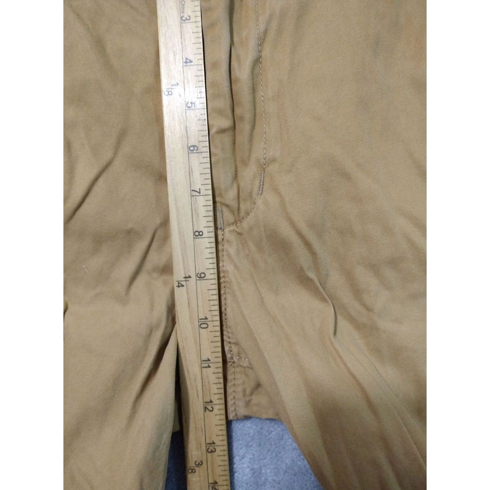 American Eagle Outfitters American Eagle Outfitters Pants Mens 31x32 Beige Chino Flat Front Straight Regular Wool? (Note: Original does not include wool—placeholder) Size US 31 - 4 Thumbnail