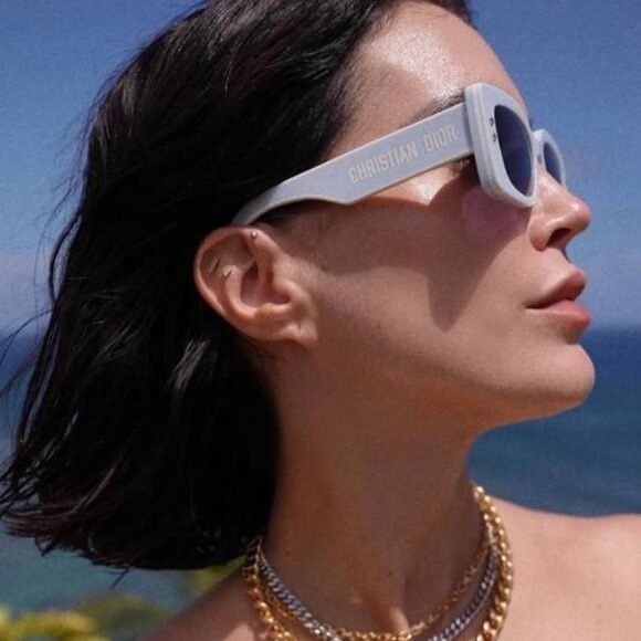 Dior 🕶️ New Dior DIORPACIFIC S1U 80B0 Sunglasses - Shiny Blue Size ONE SIZE - 4 Thumbnail